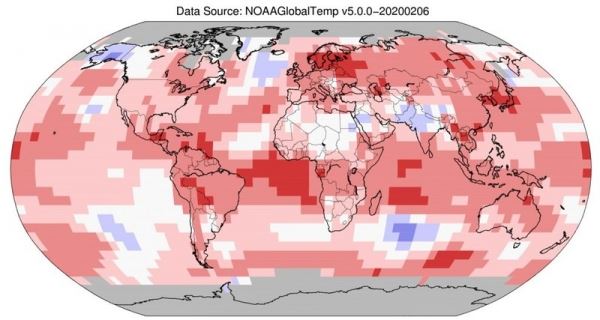 Январь 2020 года оказался самым теплым в истории