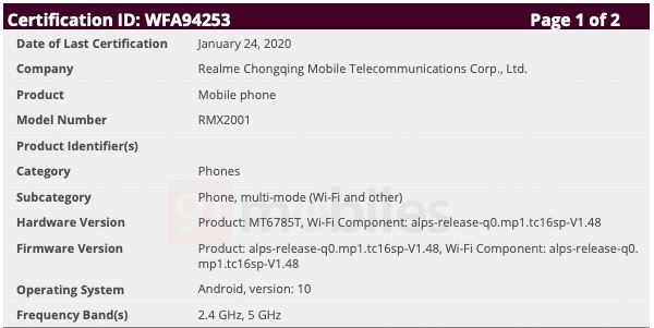 <br />
						OPPO готовит к выходу смартфон Realme 6 с чипом MediaTek Helio G90, «дырявым» экраном и Android 10<br />
					
